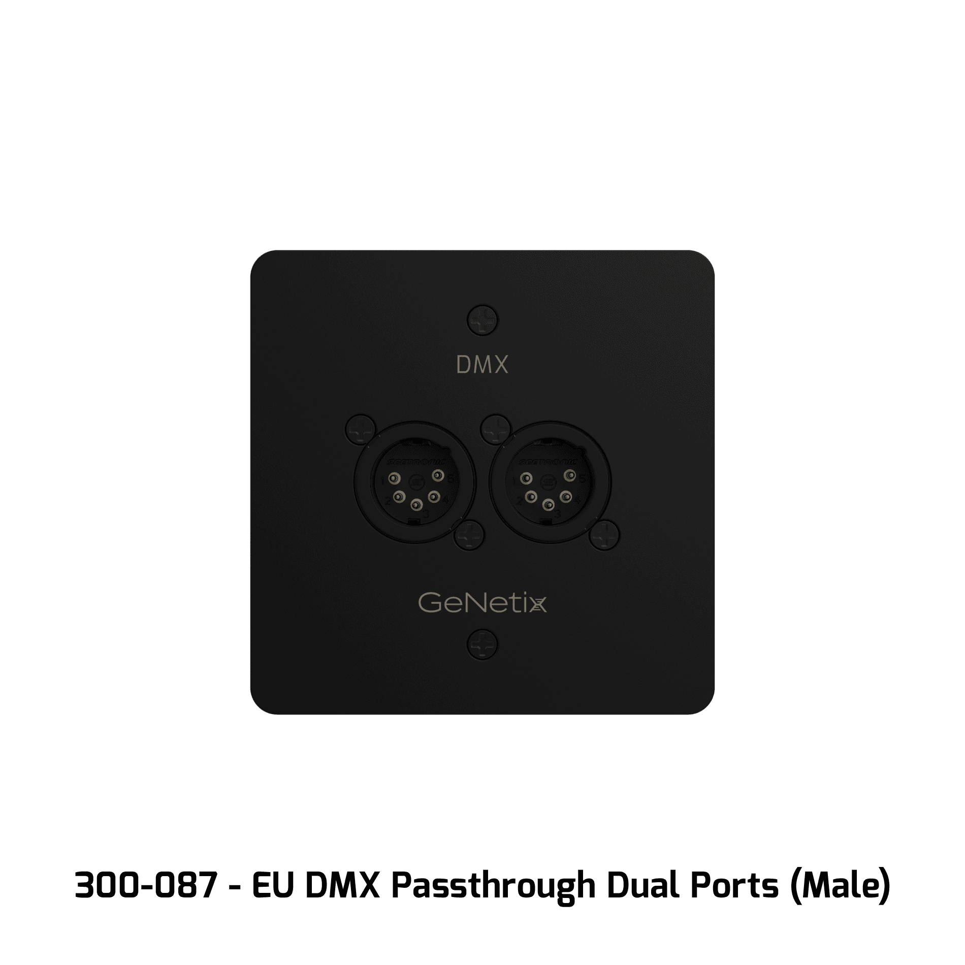 CHAMSYS Genetix DMX Passthrough Wall Plates Single/Dual Port - зображення 3
