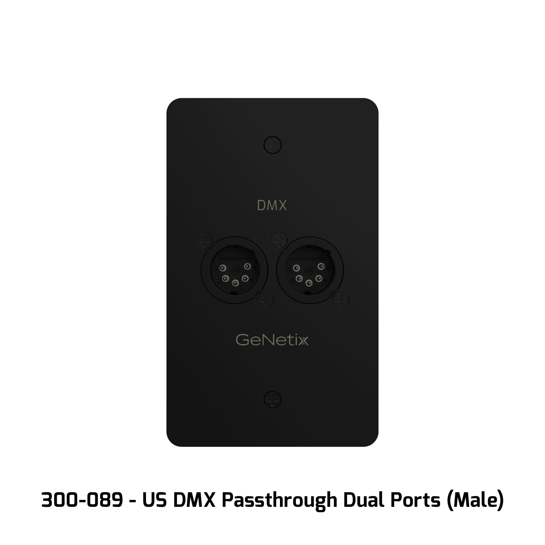 CHAMSYS Genetix DMX Passthrough Wall Plates Single/Dual Port - зображення 4